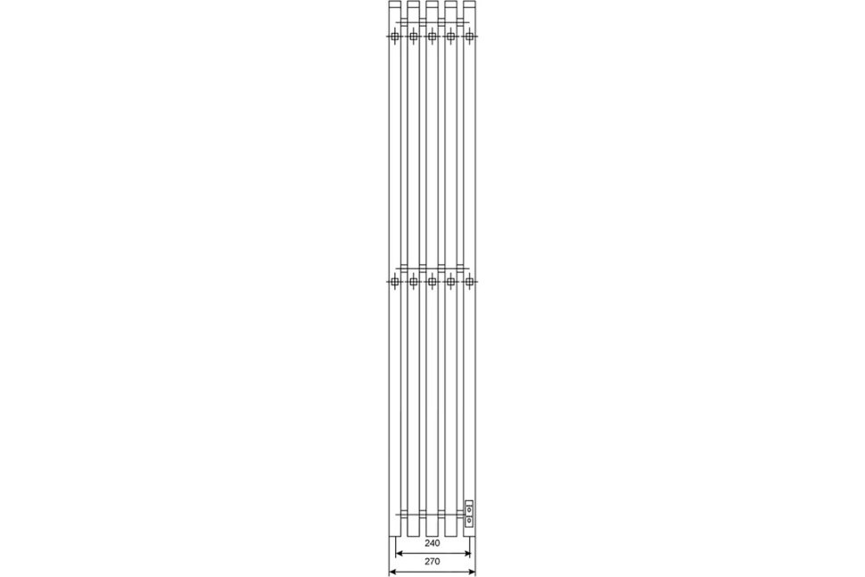 Электрический полотенцесушитель Primoclima Sol Q E Graphite 100*24 5