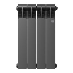 Биметаллический радиатор отопления Royal Thermo Revolution Bimetall 500 2.0 4 секции Noir Sable