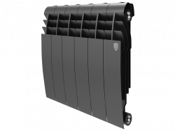 Биметаллический радиатор отопления Royal Thermo BiLiner 350 4 секции Noire Sable