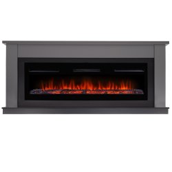 Каминокомплект Firelight Canto Long с очагом Electrolux Infinity EFP/P-1600ULS графит/черный