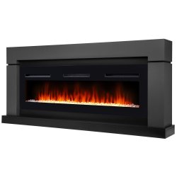 Каминокомплект Firelight Lindos Long с очагом Electrolux Infinity EFP/P-1600ULS графит