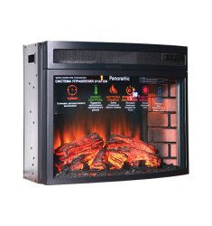 Каминокомплект Interflame Афина с очагом Panoramic 25 тёмный дуб