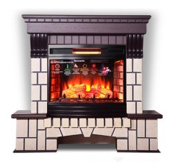 Каминокомплект Interflame Экстер махагон под очаг Panoramic 25 LED FX