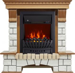 Каминокомплект Royal Flame Pierre Luxe с очагом Aspen Black
