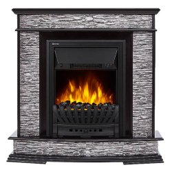 Каминокомплект Firelight Scala Classic с очагом Electrolux EFP/P-1020LS сланец скалистый серый/шпон венге