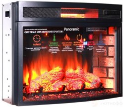 Каминокомплект Interflame Экстерион темный дуб с очагом Panoramic 06 25 LED FX QZ