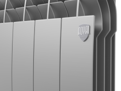 Биметаллический радиатор отопления Royal Thermo BiLiner 500 VR 4 секции Silver Satin