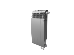 Биметаллический радиатор отопления Royal Thermo BiLiner 500 VR 4 секции Silver Satin