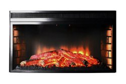 Каминокомплект Interflame Лонг с очагом Panoramic 33W LED FX темный дуб