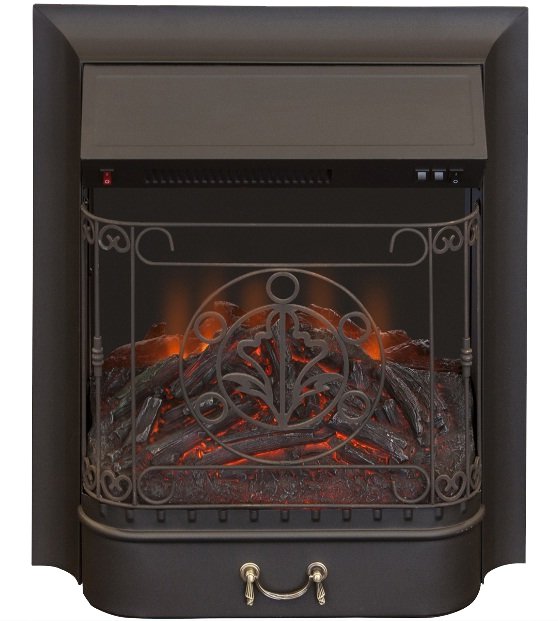 Каминокомплект Interflame Мартин темный дуб с очагом Majestic FX M Black