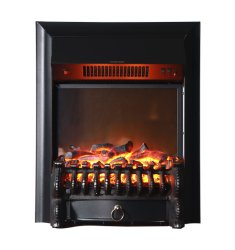Каминокомплект Interflame Грация с очагом Fobos FX M Black бежевый с золотой патиной