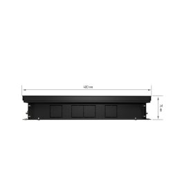 Внутрипольный конвектор Royal Thermo Atrium 75/400/1300-DG-U-BL