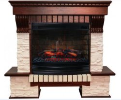 Каминокомплект Interflame Экстер сланец махагон под очаг Panoramic 25-30 LED FX 3D